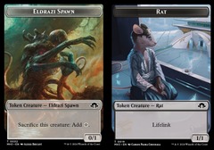 Eldrazi Spawn (2) // Rat (19) Token - Foil